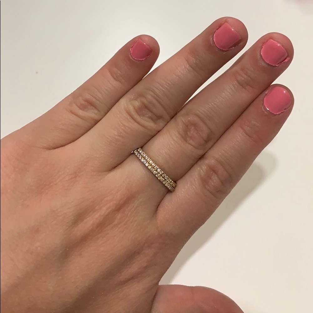 2 Stackable Eternity Bands - Picture 4 of 8